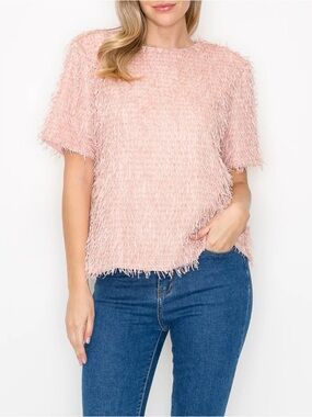 Joh Winnae sparkling feathered eyelash top